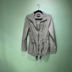Express Olive Green Utility Jacket Size XS